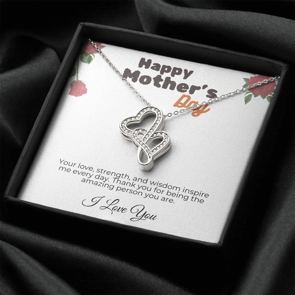 To My Mum, Heart-to-Heart Pendant Necklace