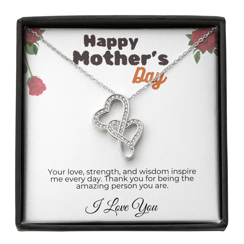 To My Mum, Heart-to-Heart Pendant Necklace