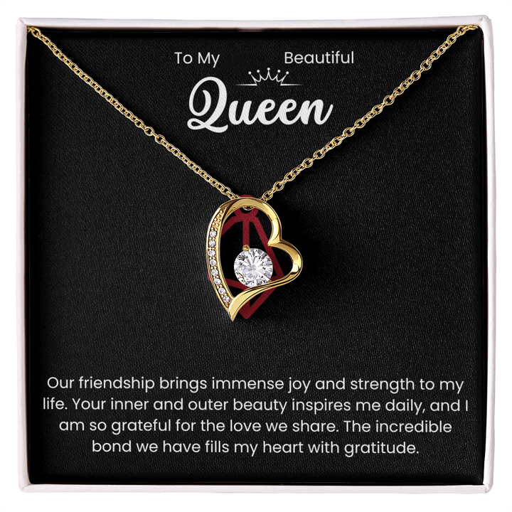 To My Queen, My Wife. Forever Love Necklace