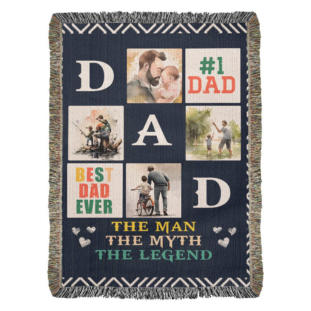 Best Dad Ever - Woven Blanket